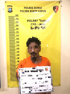 Polsek Bukit Kapur Berhasil Tangkap Maling Aki Mobil & Travo Las Di Bukit Nenas Dumai